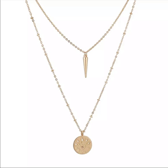 • Shayna • Layered Love Letter Necklace - Picture 3 of 4